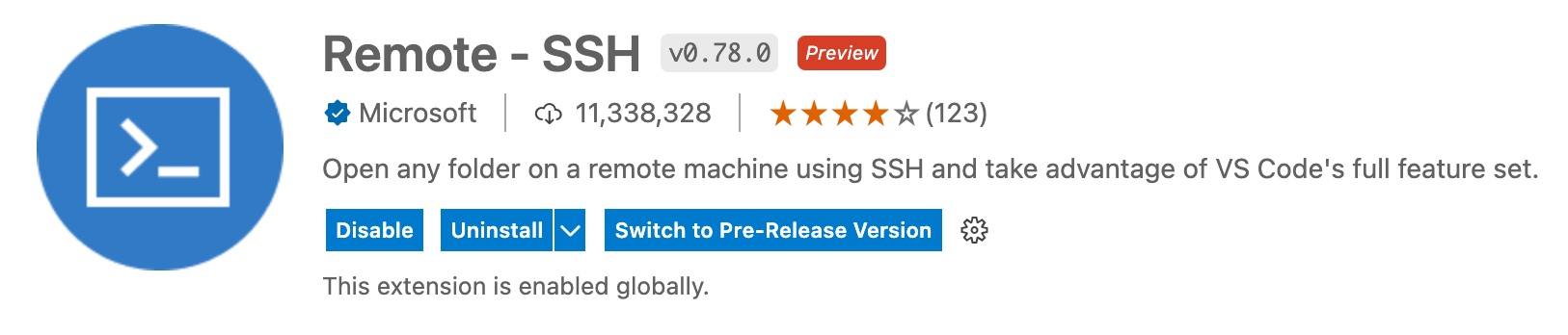 Remote SSH 图标